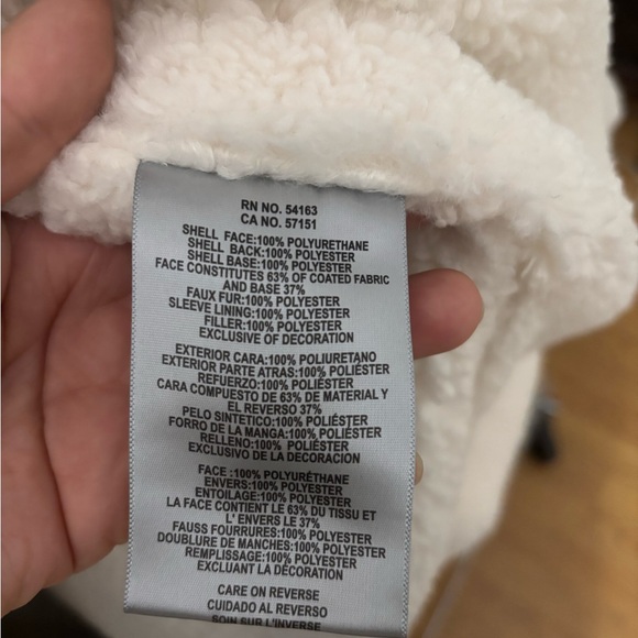 Levi's Black and Cream Faux Leather/Teddy Jacket - Picture 5 of 6